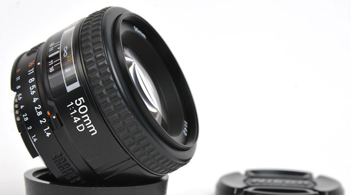 DSLR Camera Lens Isolated on White